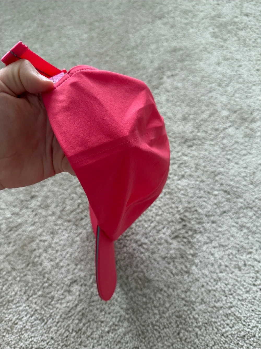 Lululemon Fast and Free Running Hat Adjustable Pink L/XL